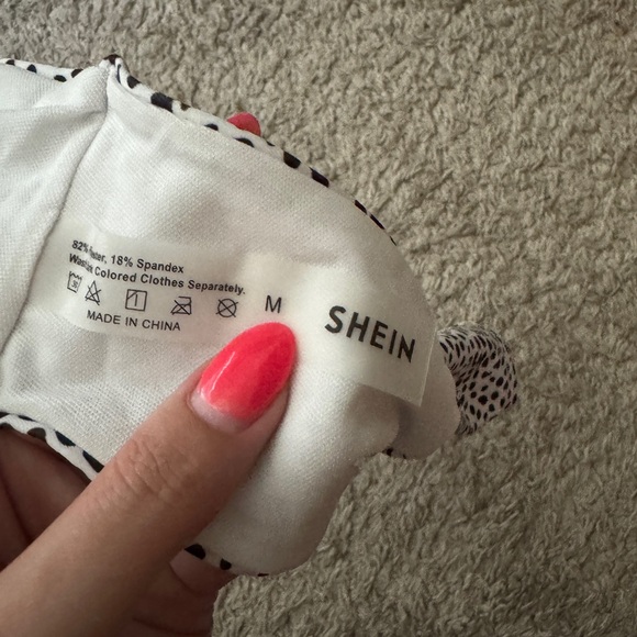 SHEIN Black and White Polka Dot Bikini Bottoms - Picture 3 of 4